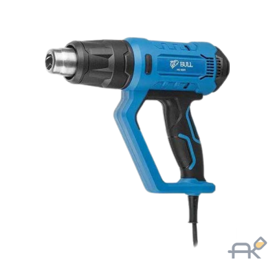 Термовоздуходувка BULL HG 6501 в чем. + набор сопл (2000 Вт. 50-650 С. плавная регулировка. LCD-дисплей) (0326218)